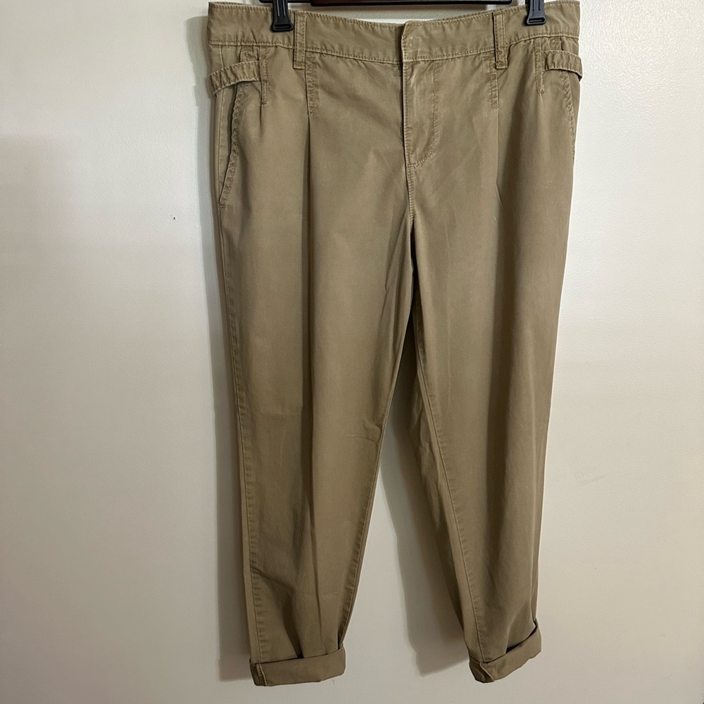 Calvin Klein Jeans Khaki Tan Cotton Chino Jeans, Size 8 - Picture 2 of 8